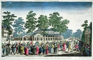 Ansicht eines Balls zur Feier des Geburtstags von George III (1738-1820) Prinz von Wales am 24. Mai 1751 im Rotunda, Ranelagh House, London